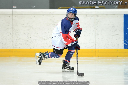 2014-10-11 Aosta-Hockey Milano Rossoblu U14 0070 Gioele Finessi